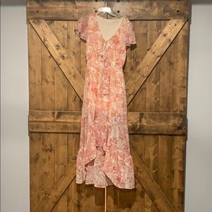 Dress with center cutout